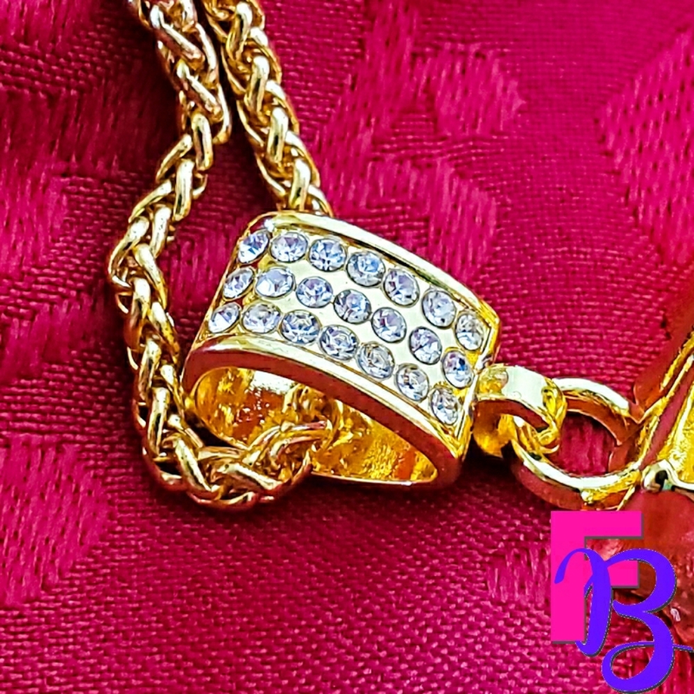 *NEW!* 18K Yellow Gold King Leo Pendant and Chain - Picture 3 of 16